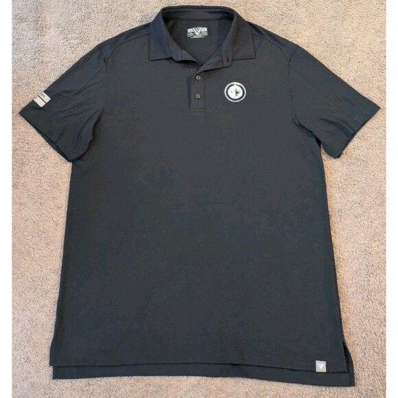 Levelwear NHL Winnipeg Jets Black Short Sleeve Polo Shirt Men's Large - Picture 2 of 7
